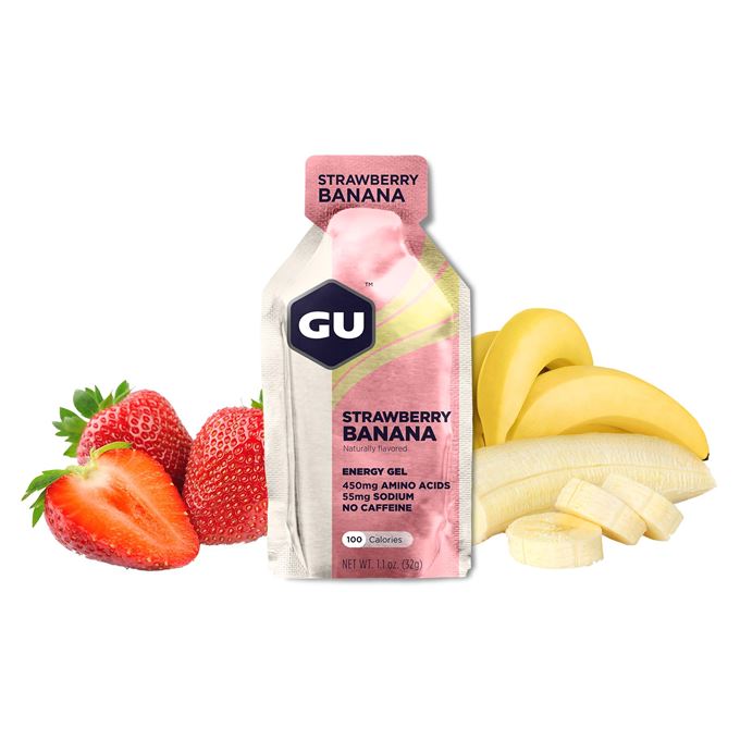 GU Energy Gel 32 g Strawberry/Banana 1 SÁČEK (balení 24ks)