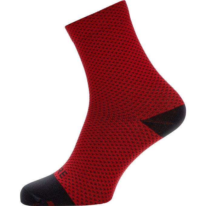 GORE C3 Dot Mid Socks-red/black-35/37