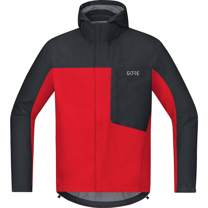 GORE C3 GTX Paclite Hooded Jacket-red/black-M