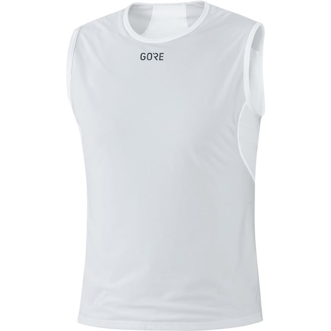 GORE M WS Base Layer Sleeveless Shirt-light grey/white-XL