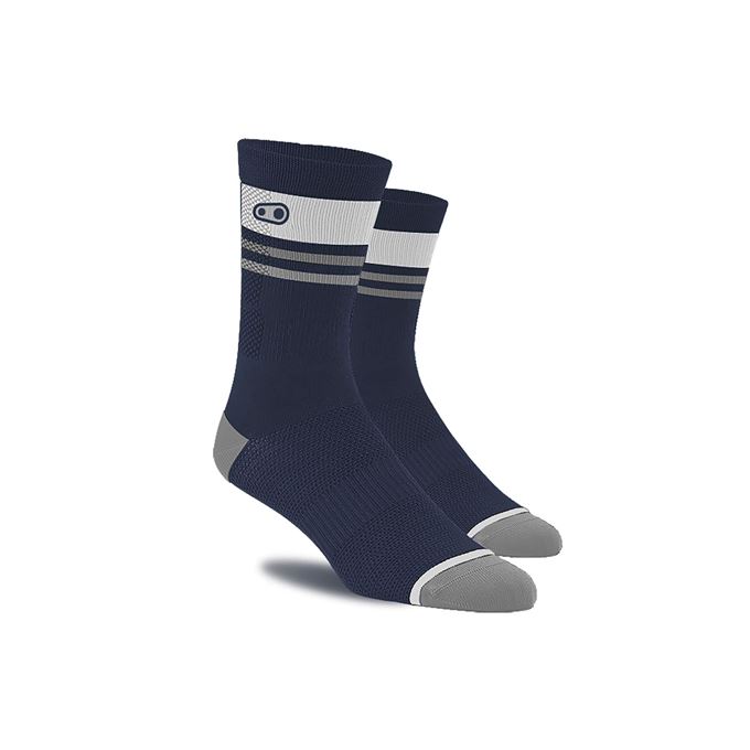 CRANKBROTHERS Icon MTB Sock-navy blue/white L/XL